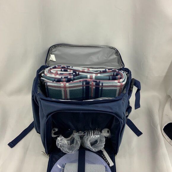 Hap Tim Picnic Basket Backpack for 2 Person with Insulated Cooler Compartment,Wi - Picture 3 of 7